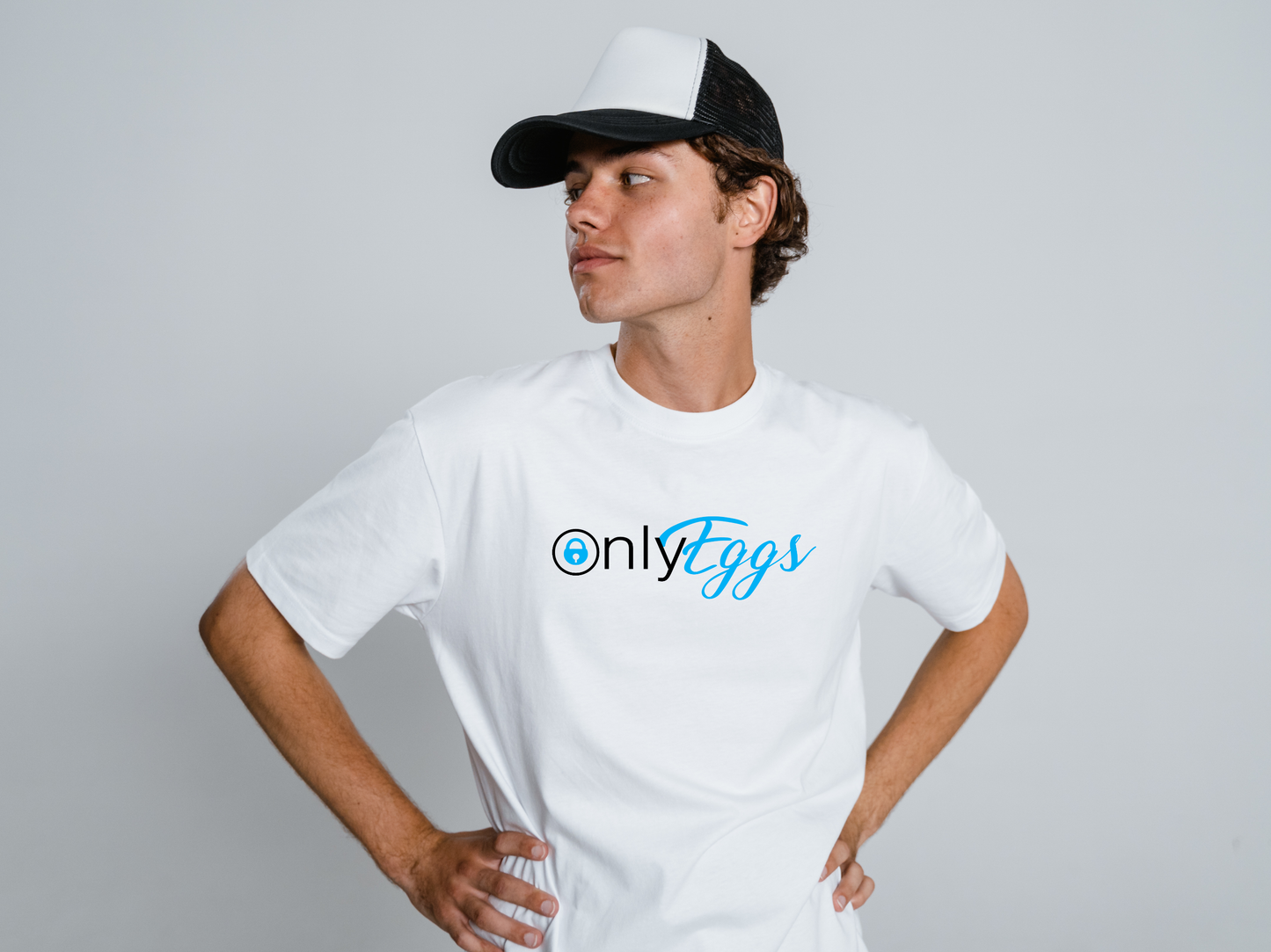 OnlyEggs Vinyl Printed Luxury Short Sleeved T-Shirt- Very limited Edition