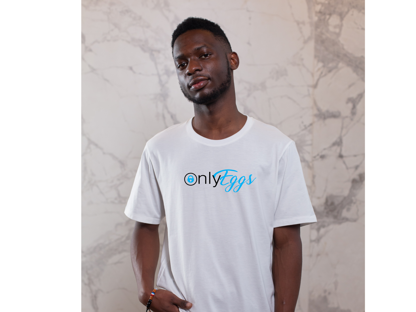 OnlyEggs Vinyl Printed Luxury Short Sleeved T-Shirt- Very limited Edition